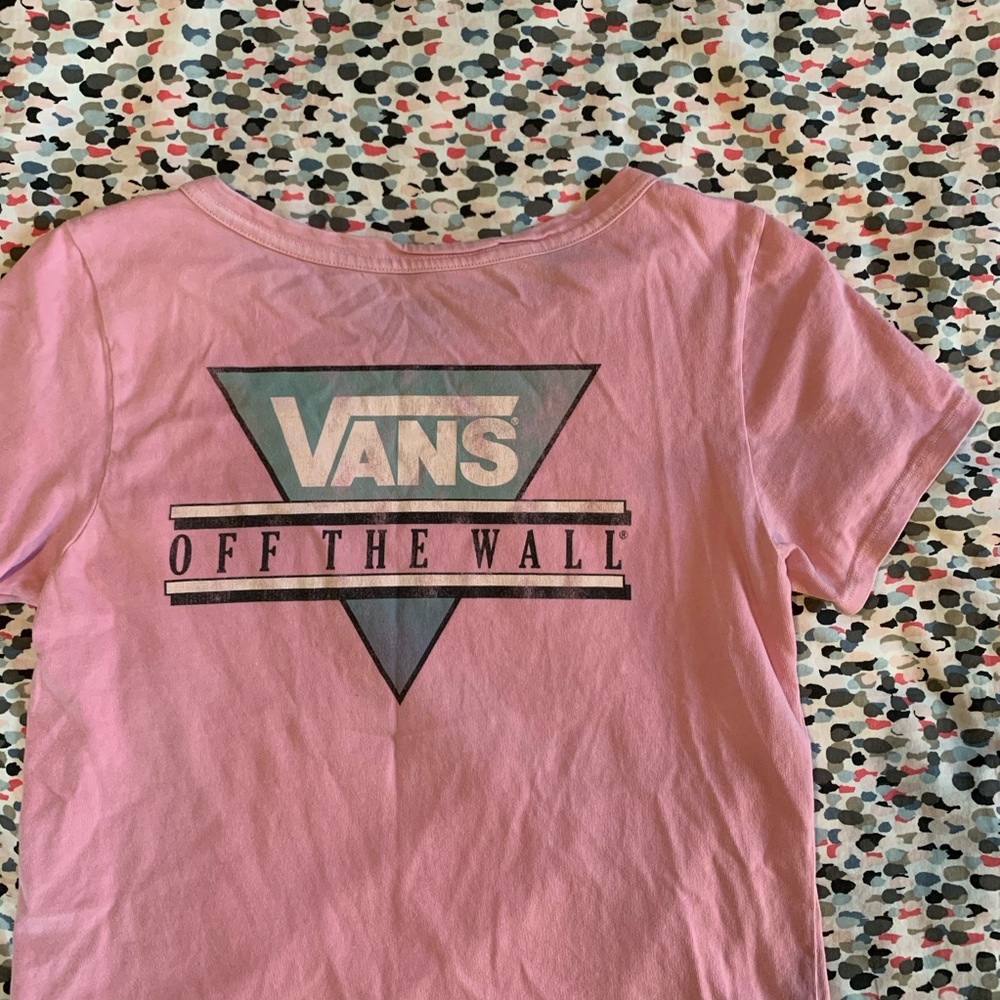 Vans Off The Wall Pink Tee